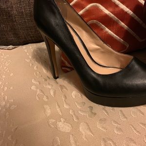 Jessica Simpson Black Leather Heels